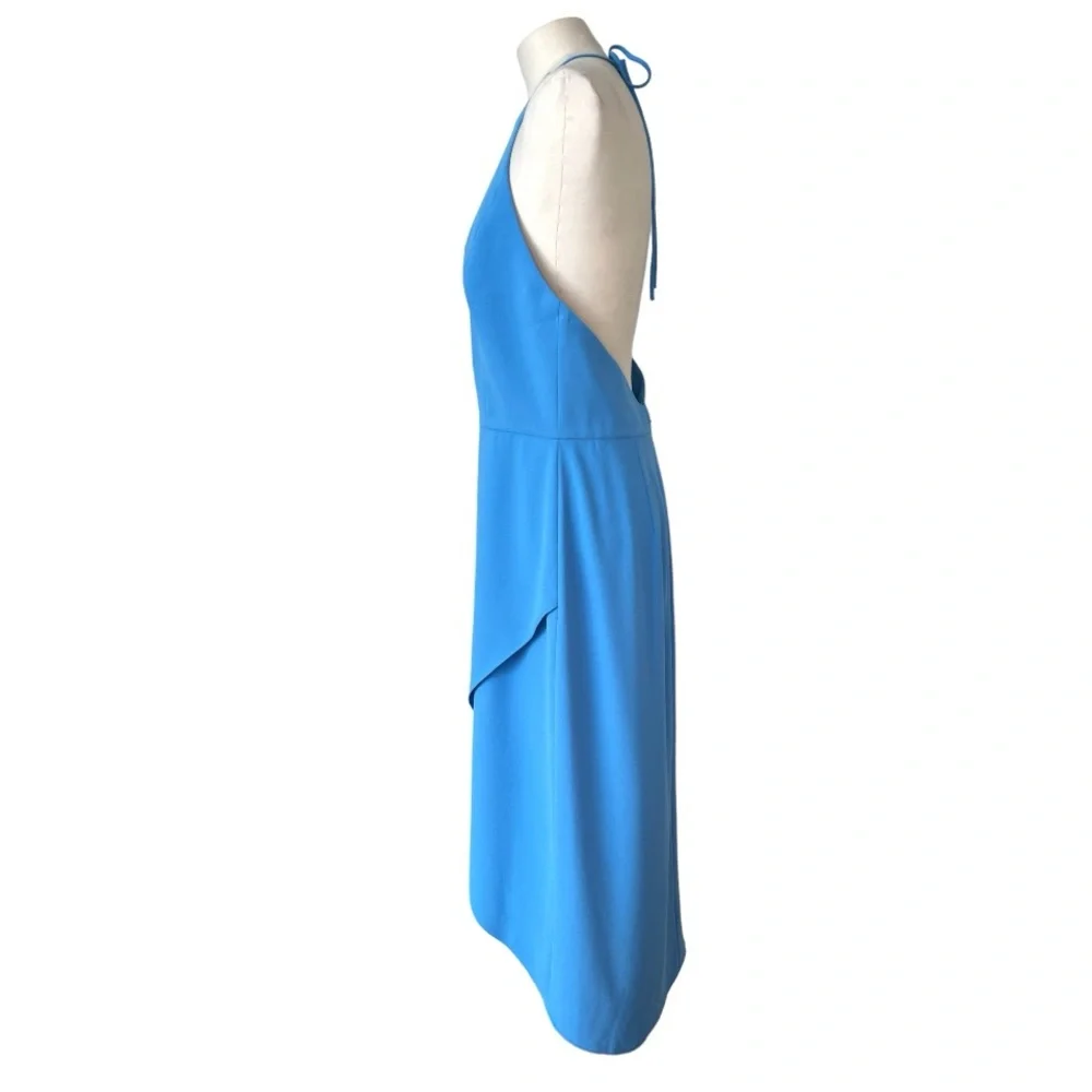 Alice & Olivia Blue Halter Kristy Dress size 12 - Picture 9 of 16